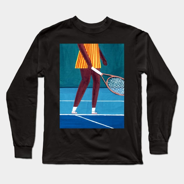 Tennis Long Sleeve T-Shirt by juliealex